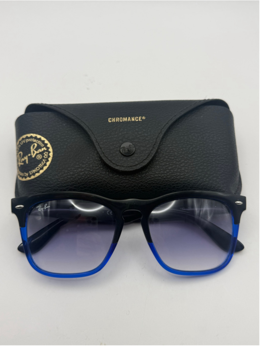 Ray-Ban Steve RB4487 6632/19 Sunglasses Black Blue Gradient 54-18-145 Italy